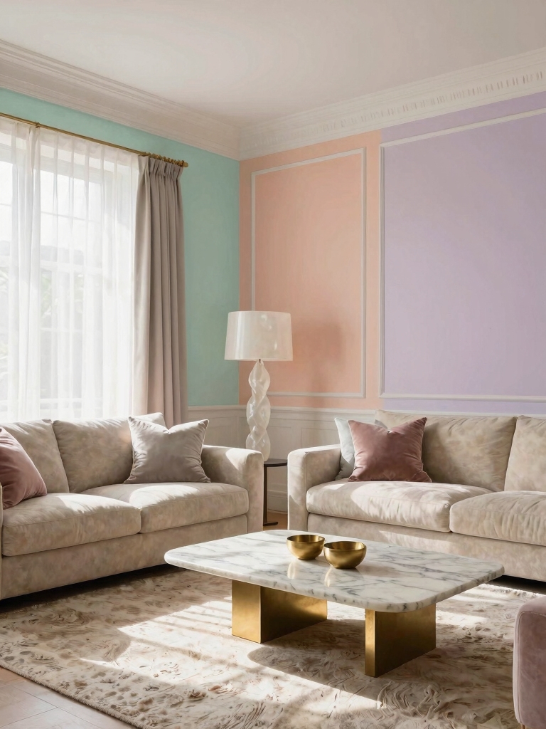 airy pastels enhance spaces