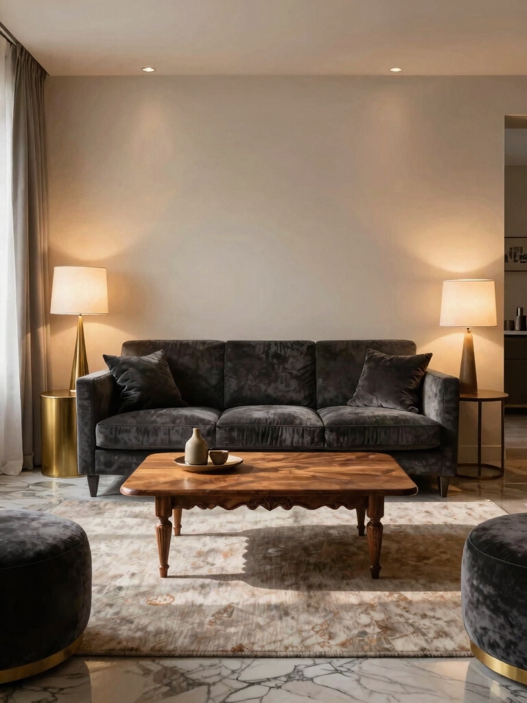 ambient glow and fixtures