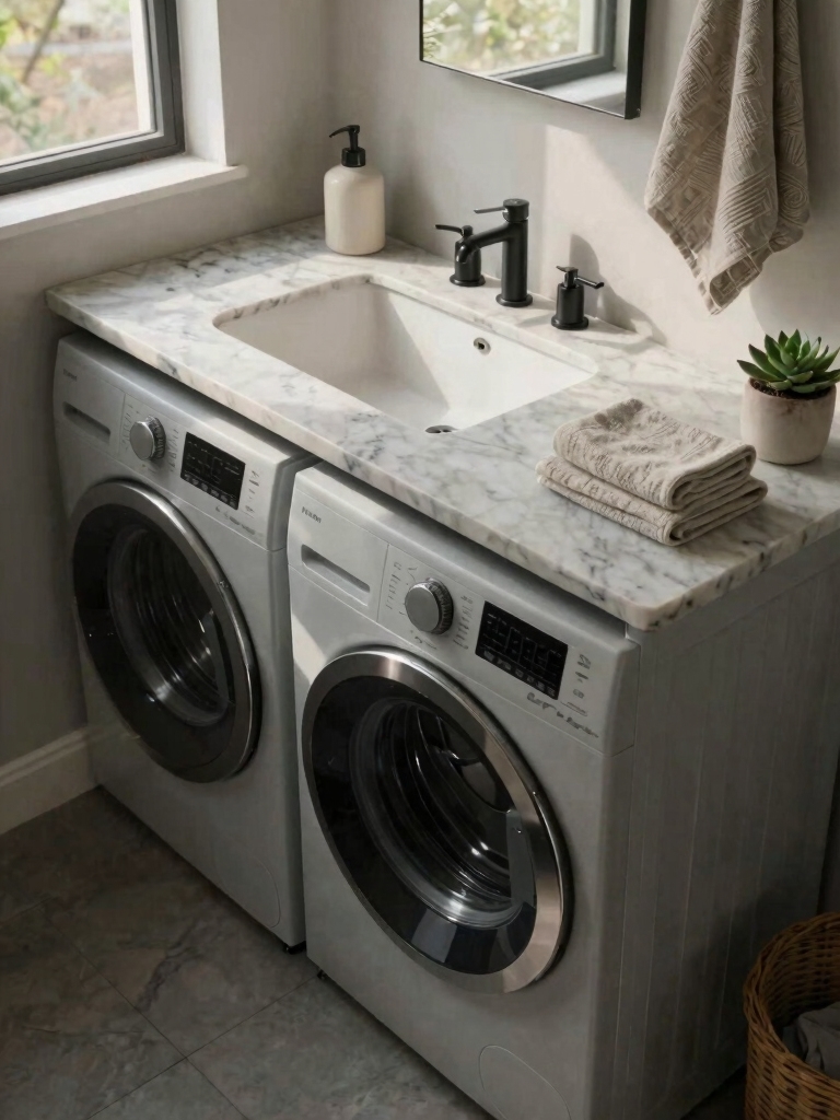 angled machines hidden sink