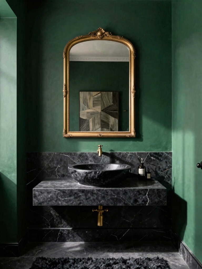 artistic half bath designs