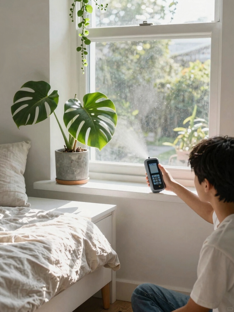 assess dorm light conditions