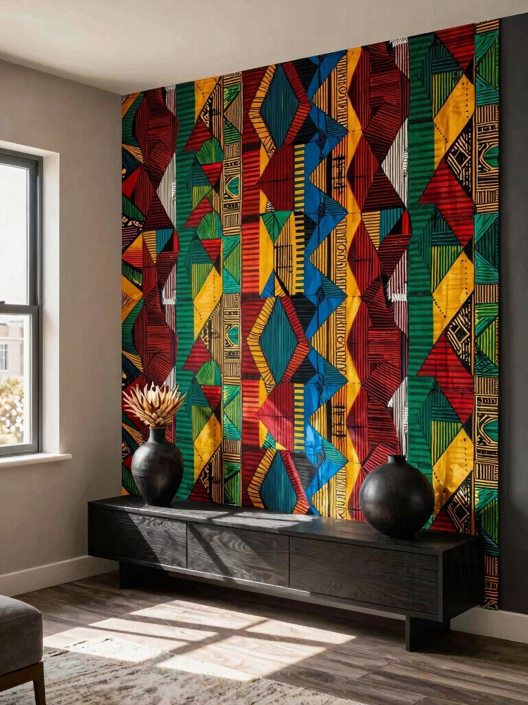 bold ankara print statement