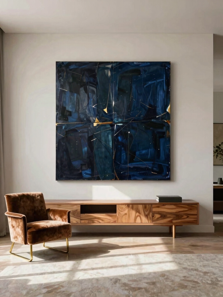 bold art anchors space