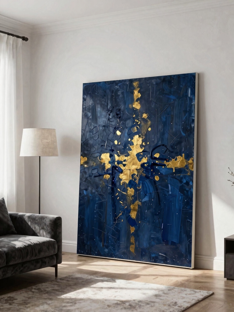 bold oversized artwork statement