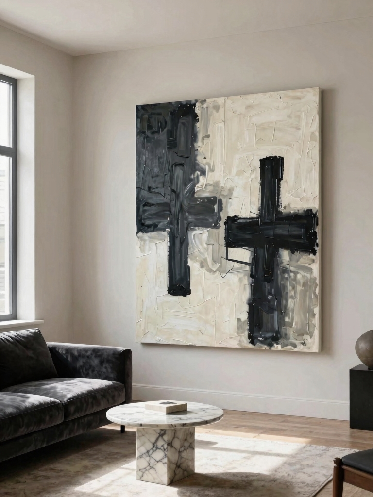 bold oversized wall art