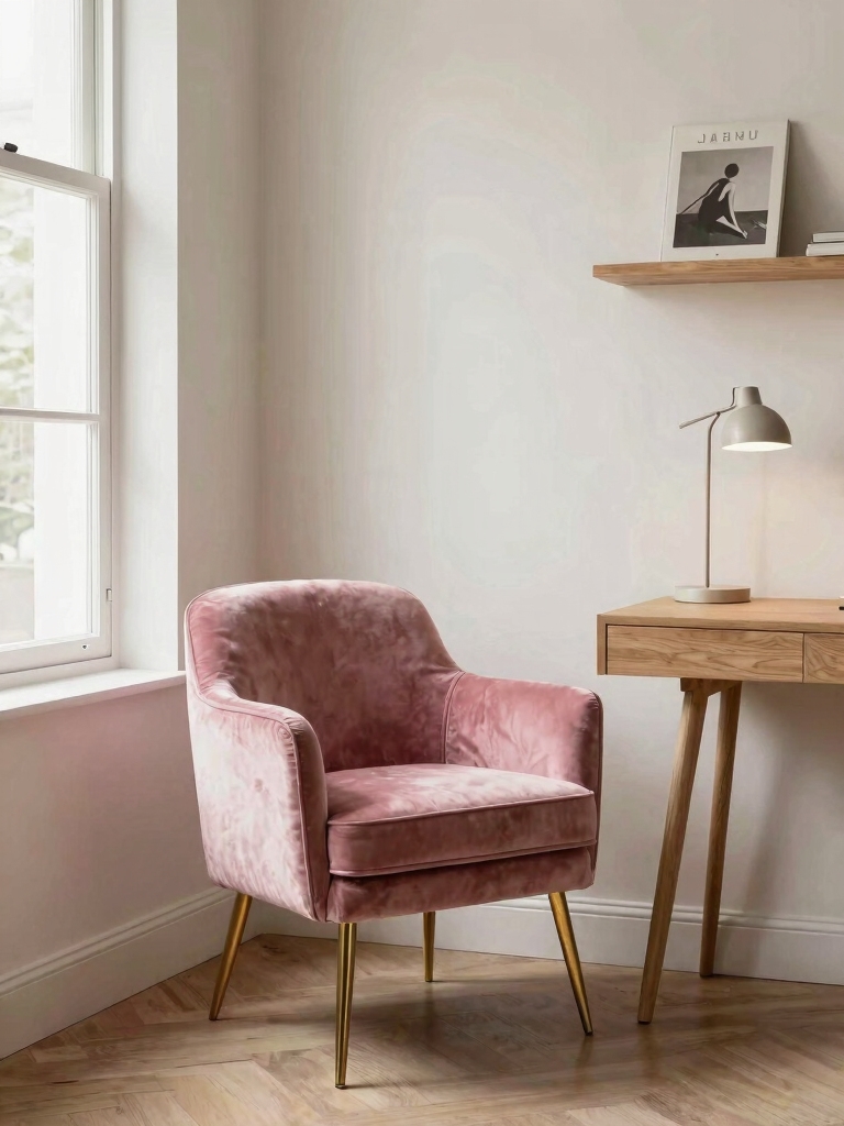 bold pink chair makeover