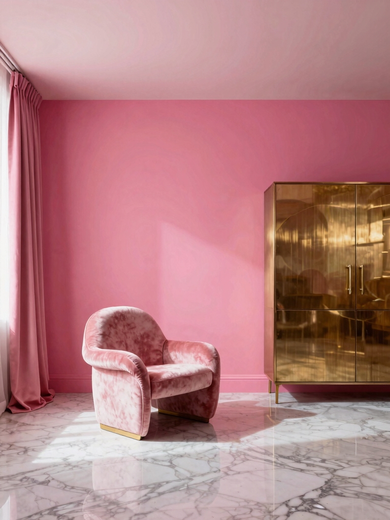 bold pink clean lines