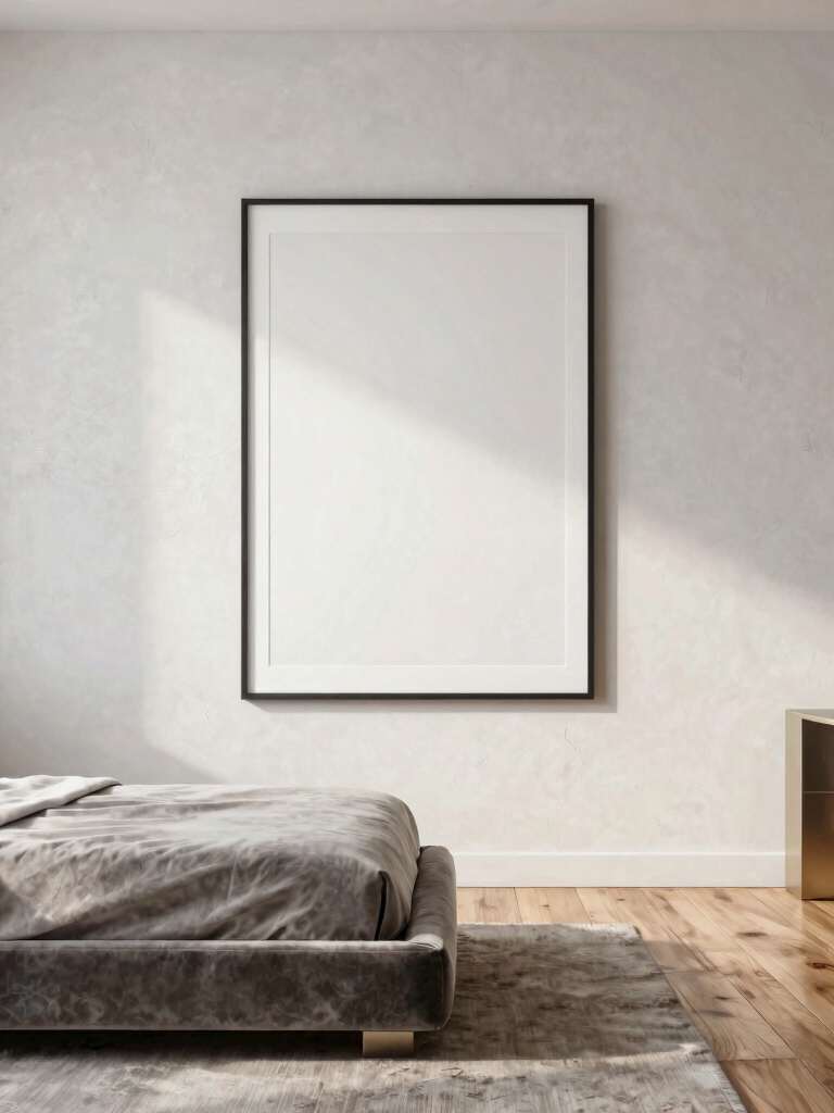 bold poster minimal decor