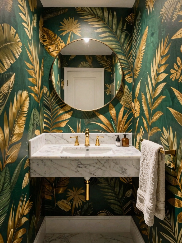 bold wallpaper for small spaces