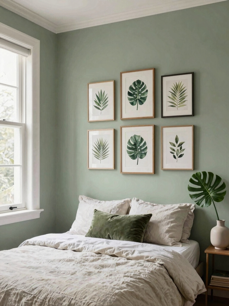 botanical print gallery wall
