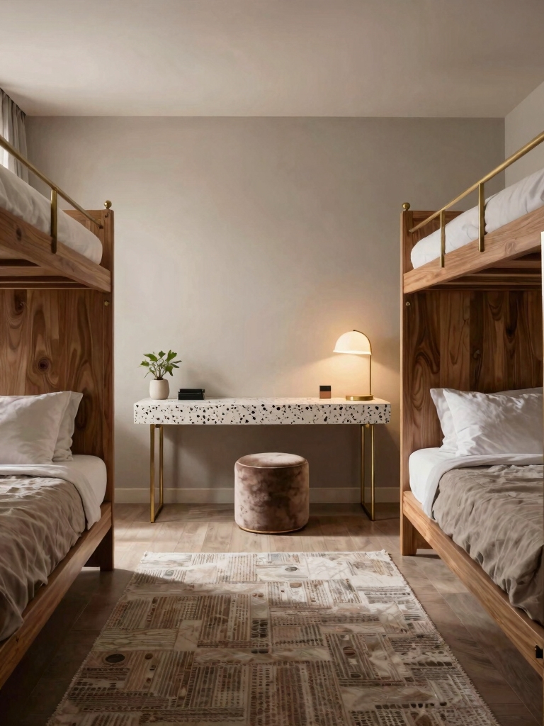 boutique style hostel room decor