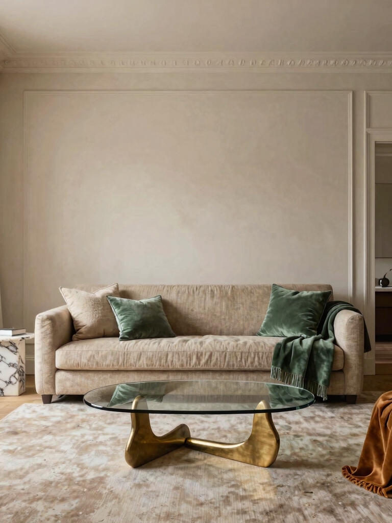 bright airy living room