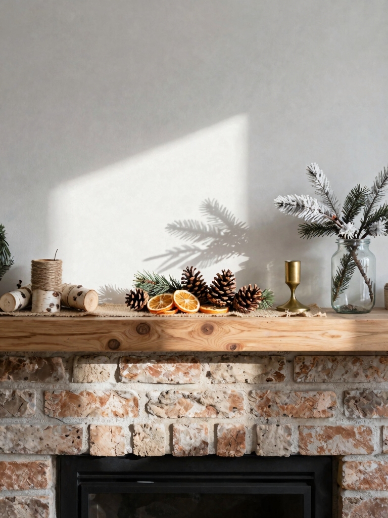 budget friendly mantel decor