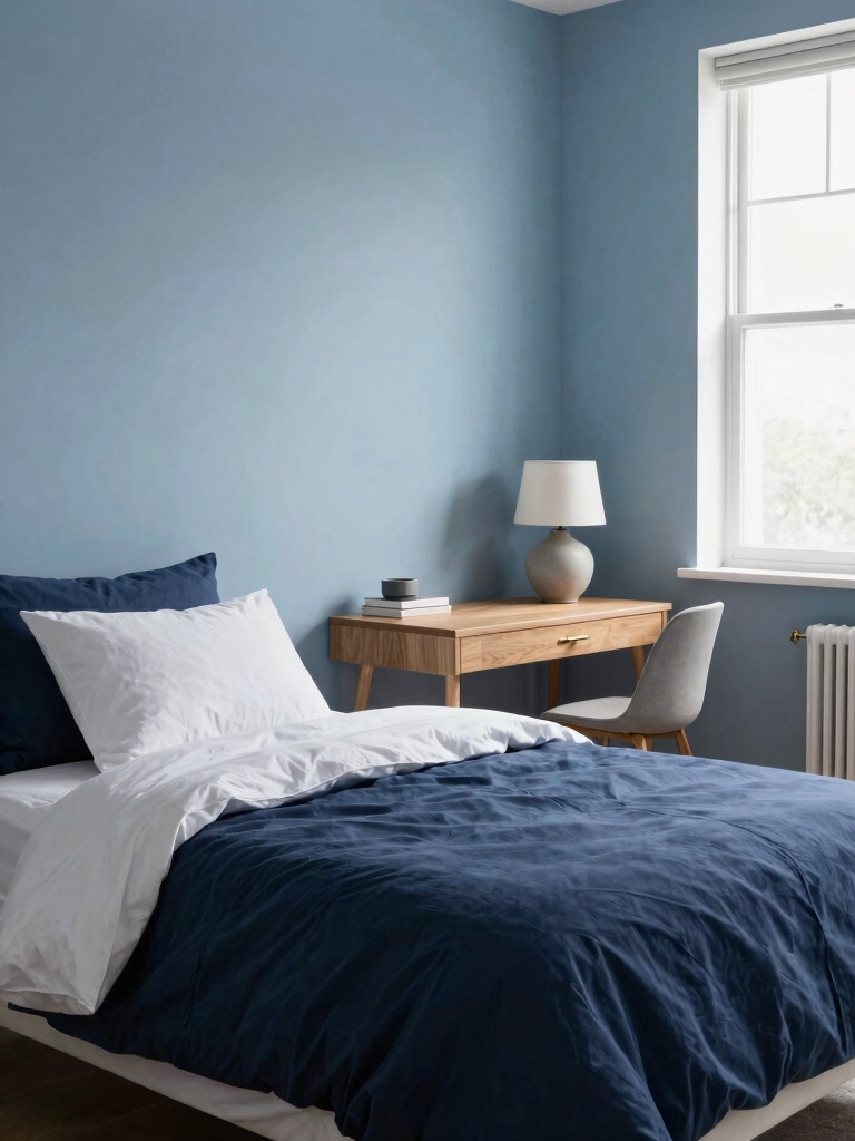 calm and cohesive blue decor