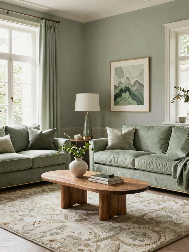 calm fresh living room