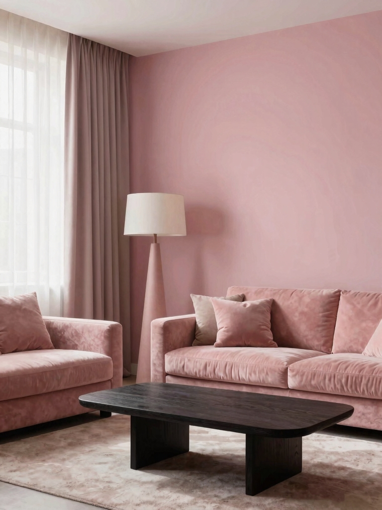 calm pink and neutral harmony
