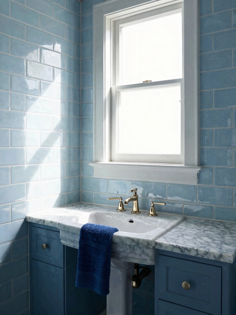 calming sky blue decor
