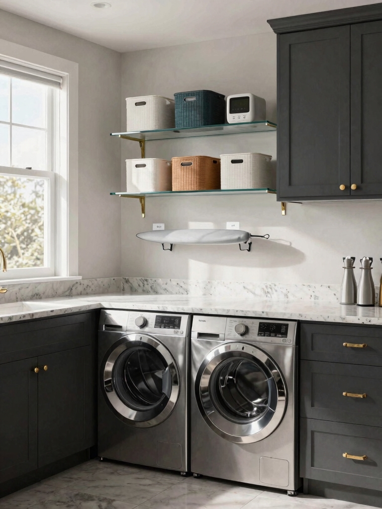 chic clutter free laundry solutions