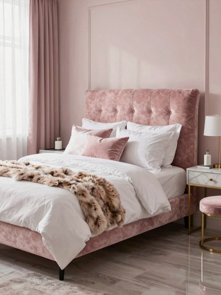 chic pink dorm aesthetics