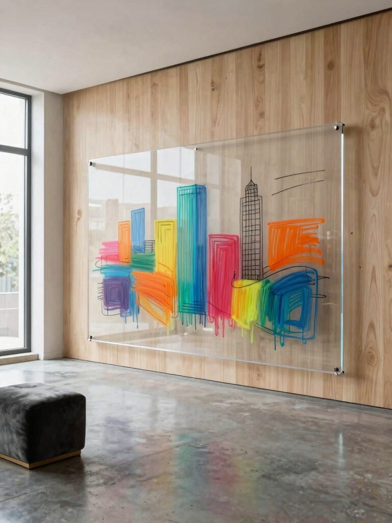 clear dry erase wall panels