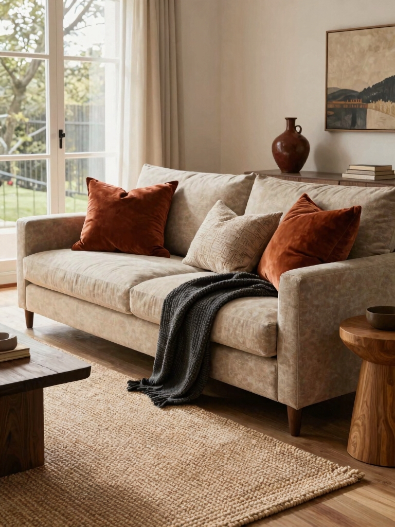 cohesive layered living room