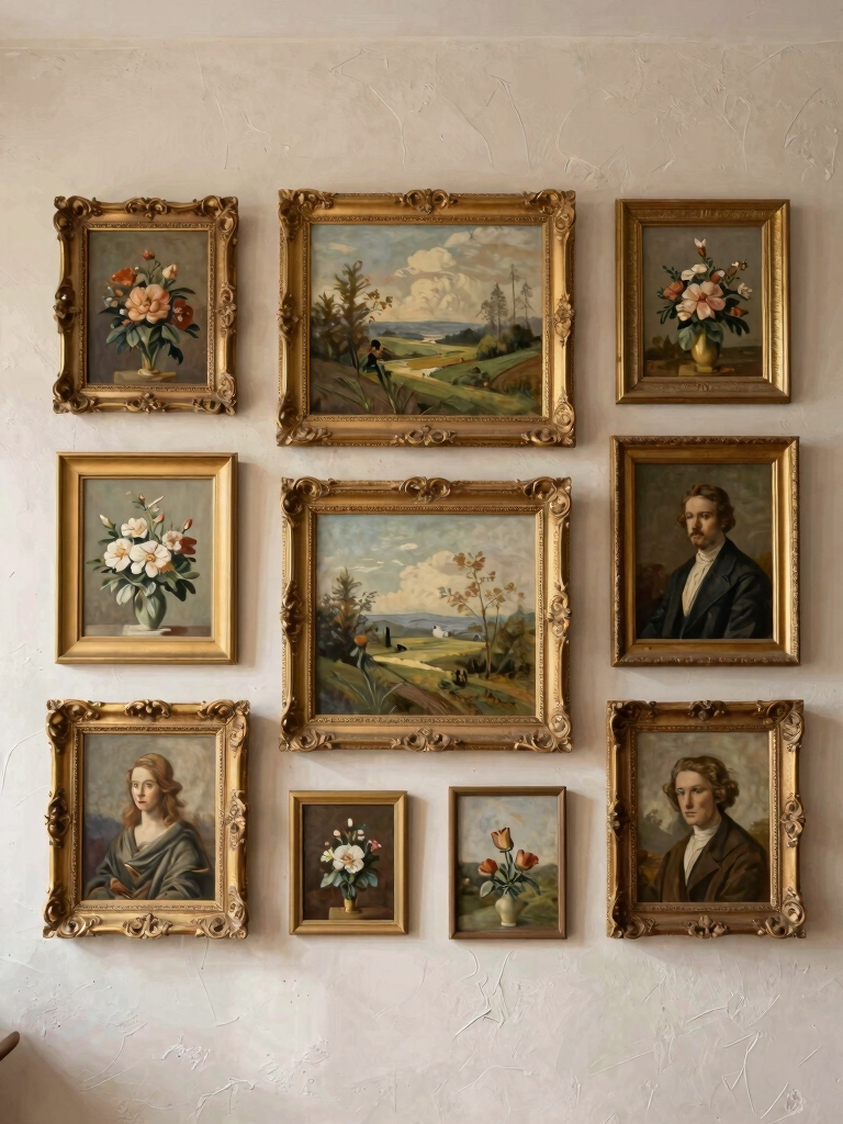 cohesive thrifted art display