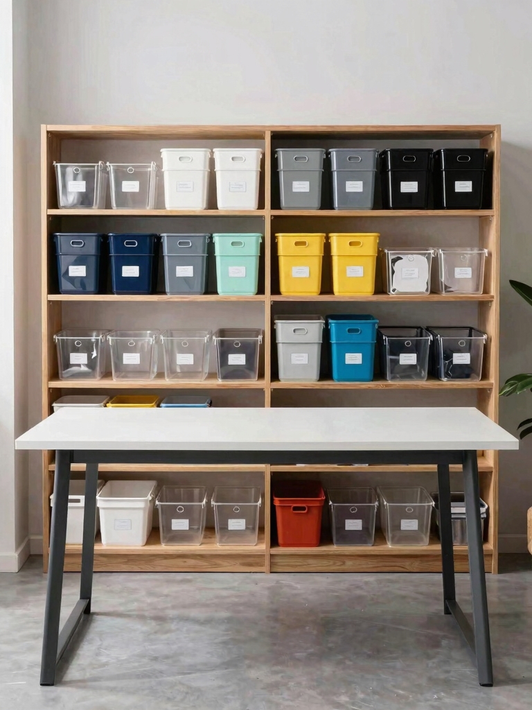 color coded craft organization system