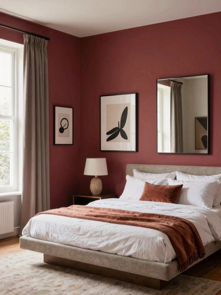 colorful accent walls affordable art