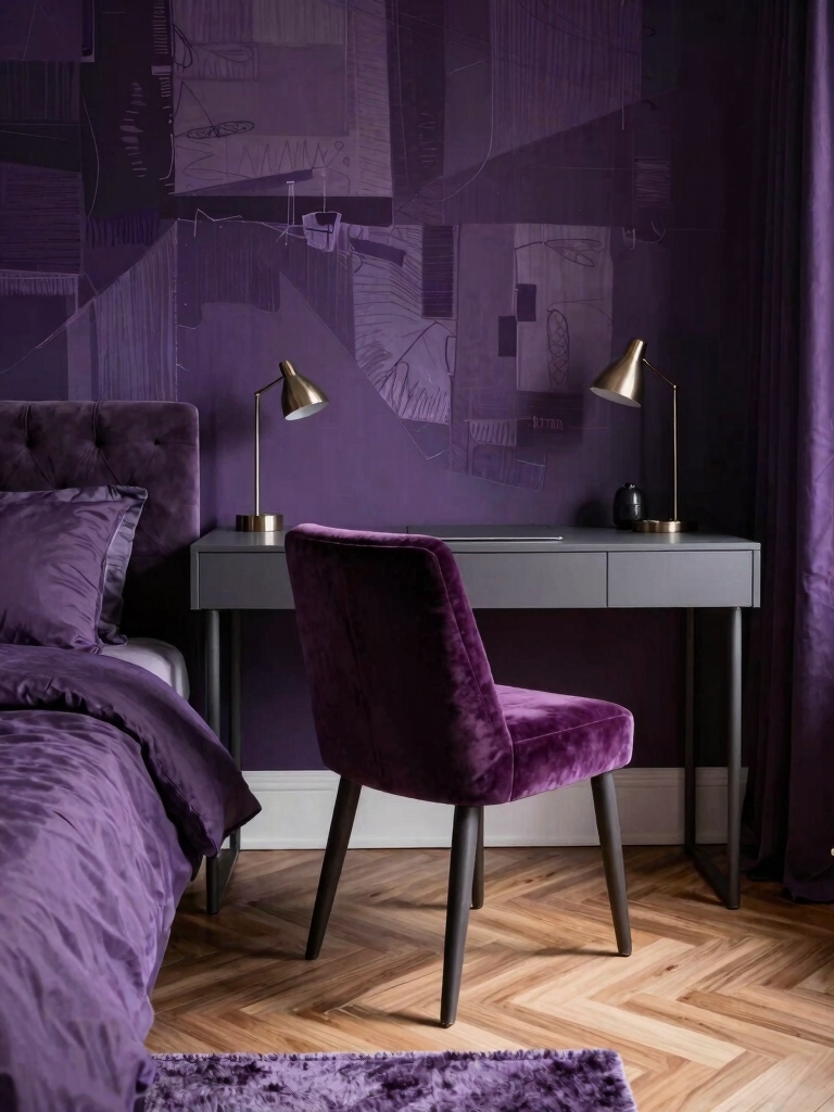 comfortable grape desk chair