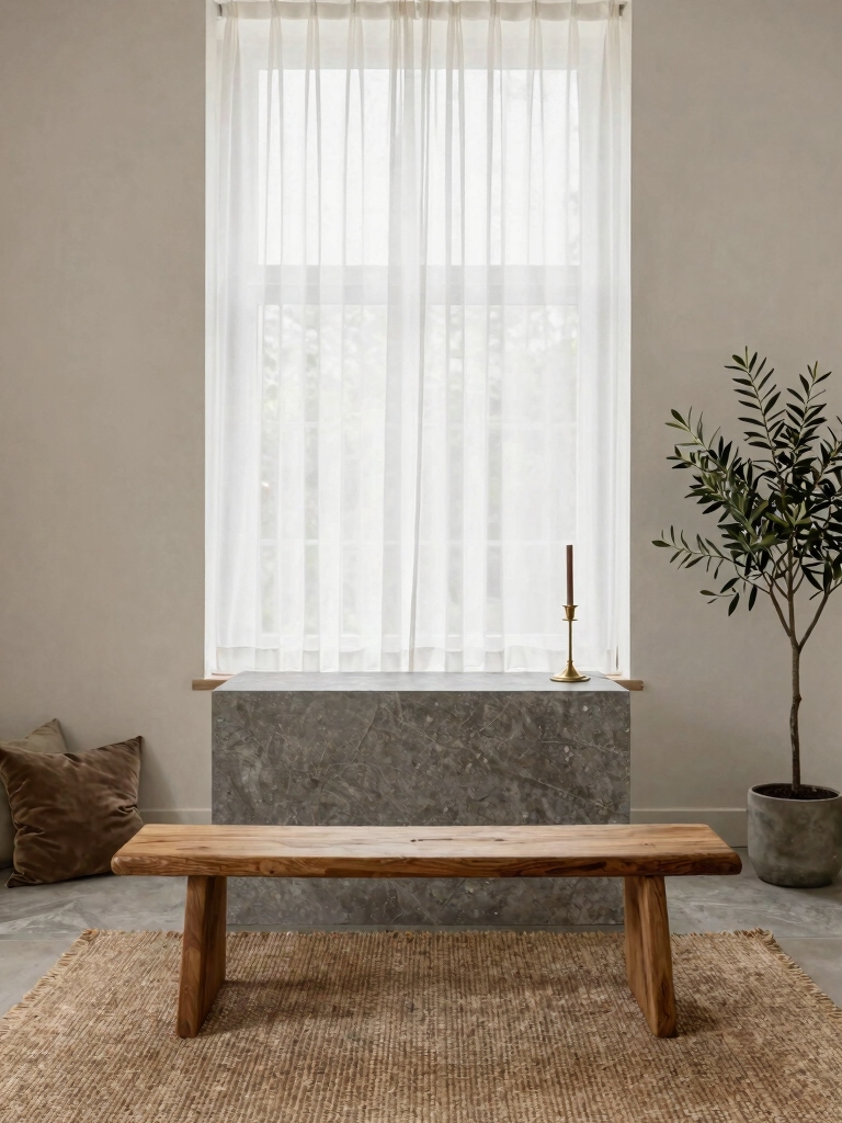 comfortable seating for reflection