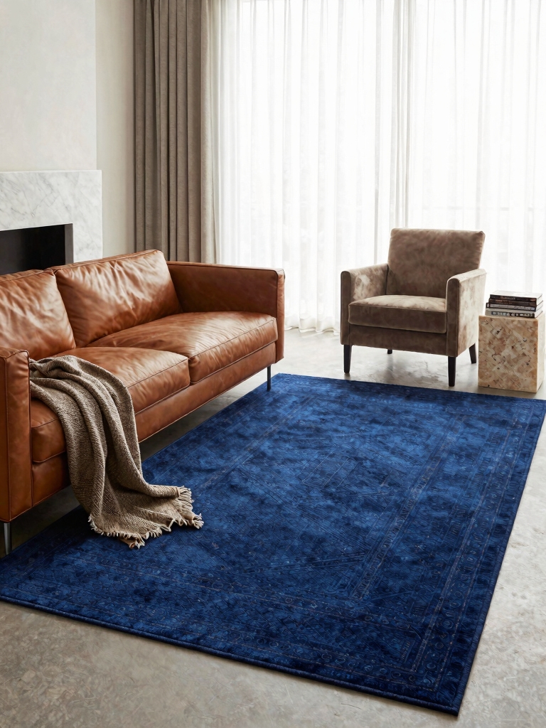 comforting textural foundation rug