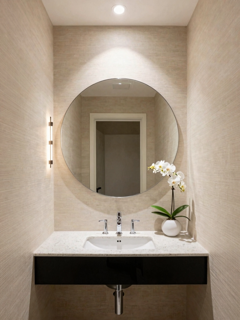 compact designs for powder rooms
