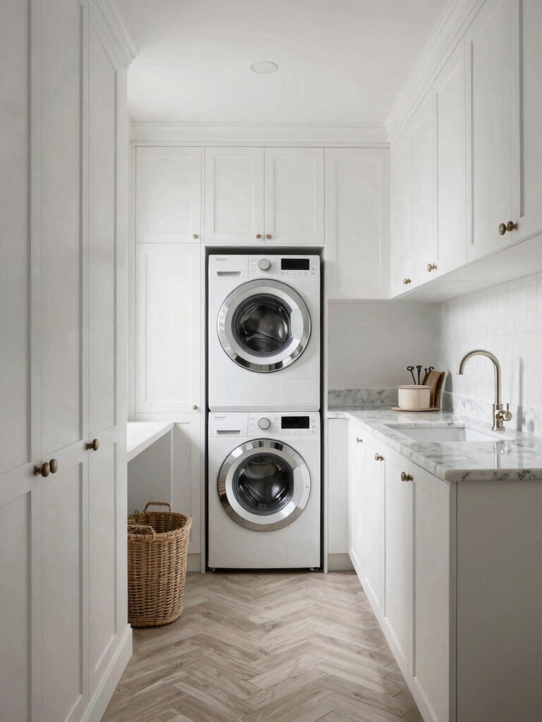 compact laundry room transformation