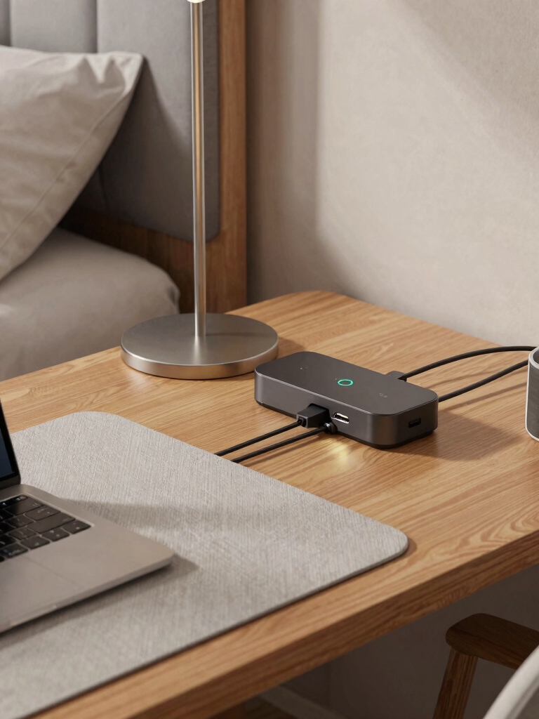 compact organized charging station