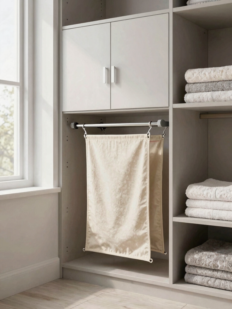 concealed hamper storage solution