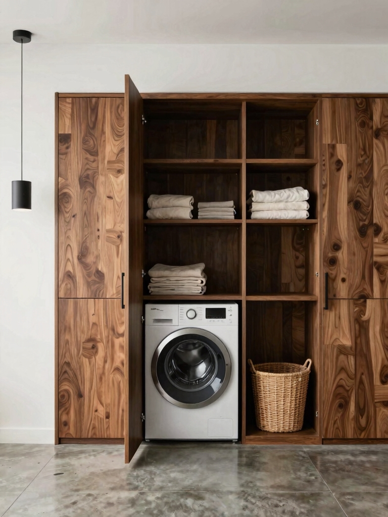 concealed laundry space solutions