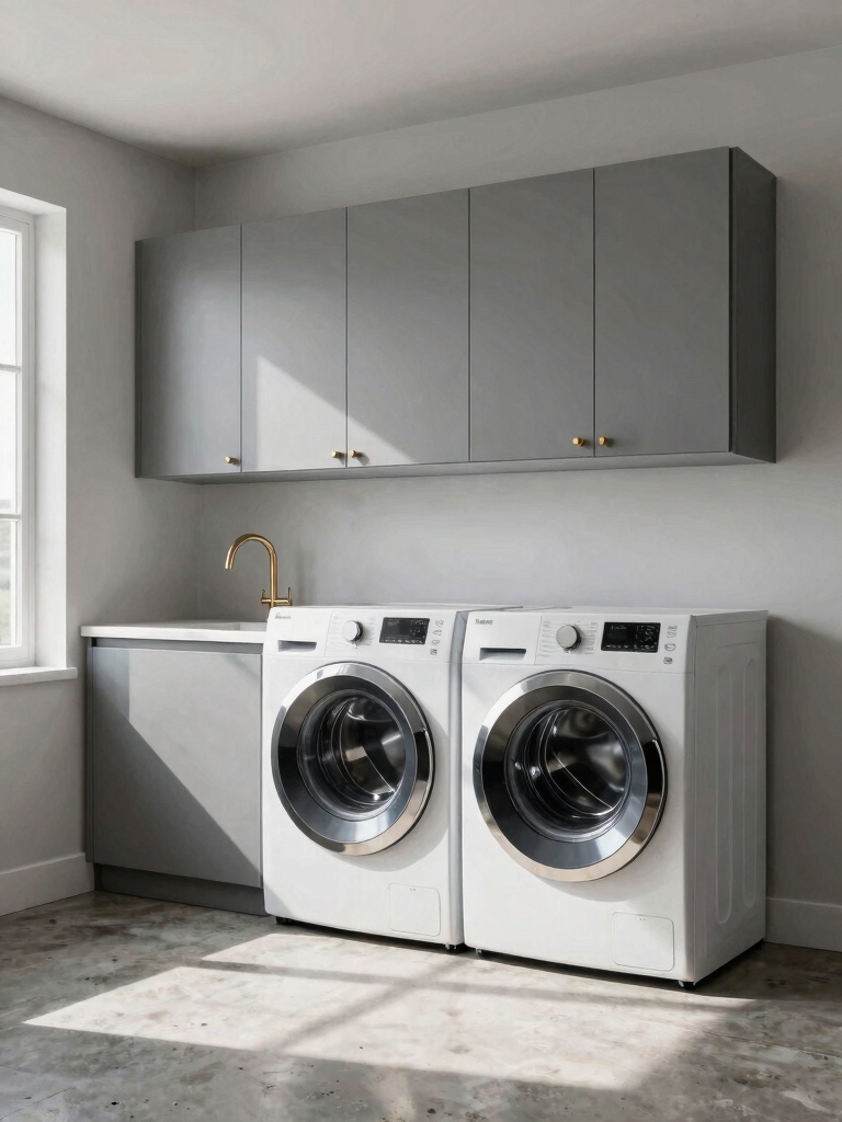 concealed storage with cabinets