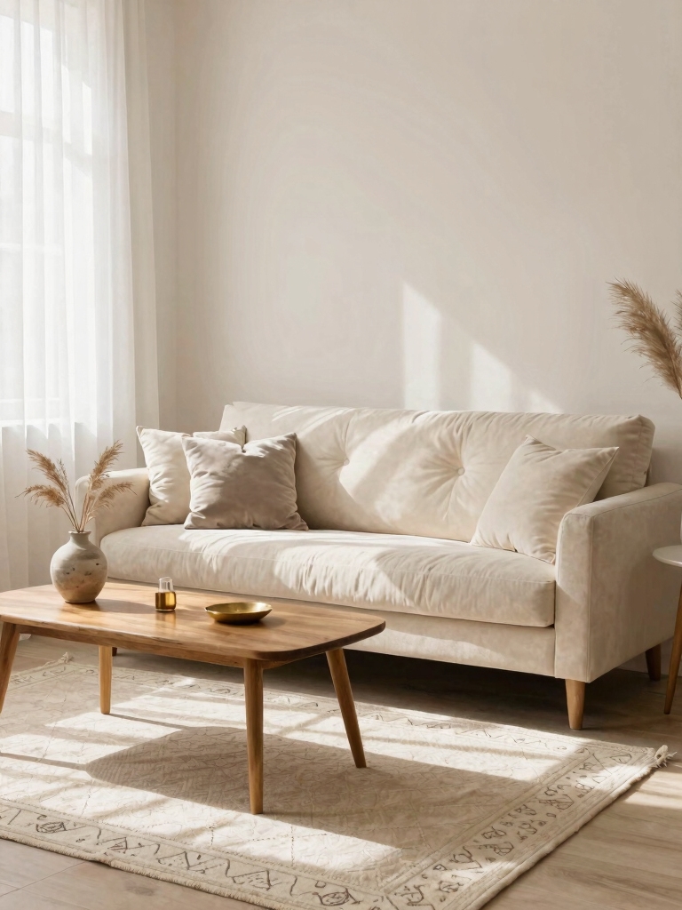 cozy ambiance with warm whites