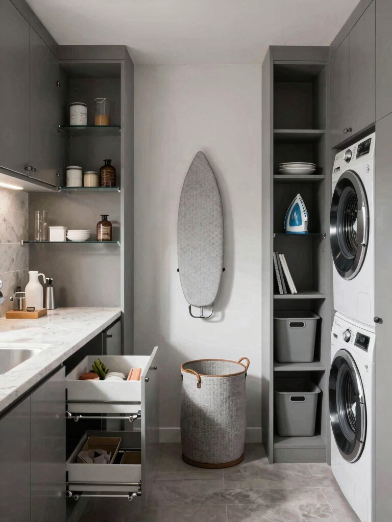 cozy and efficient laundry spaces