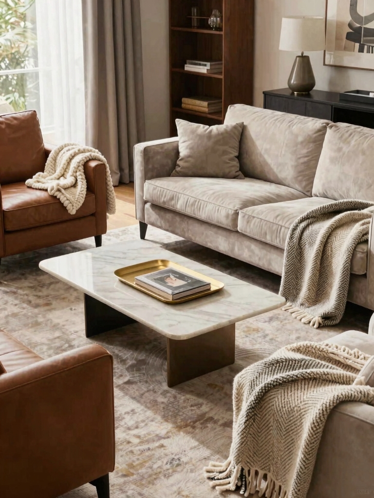cozy blankets for seating