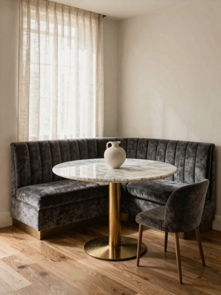 cozy corner dining nook