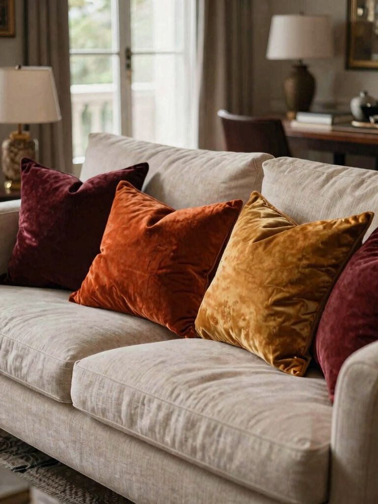 cozy fall pillow makeover