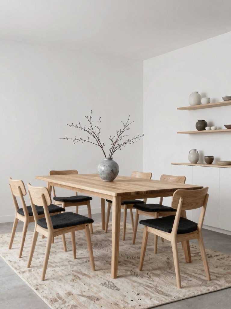 cozy functional scandinavian dining