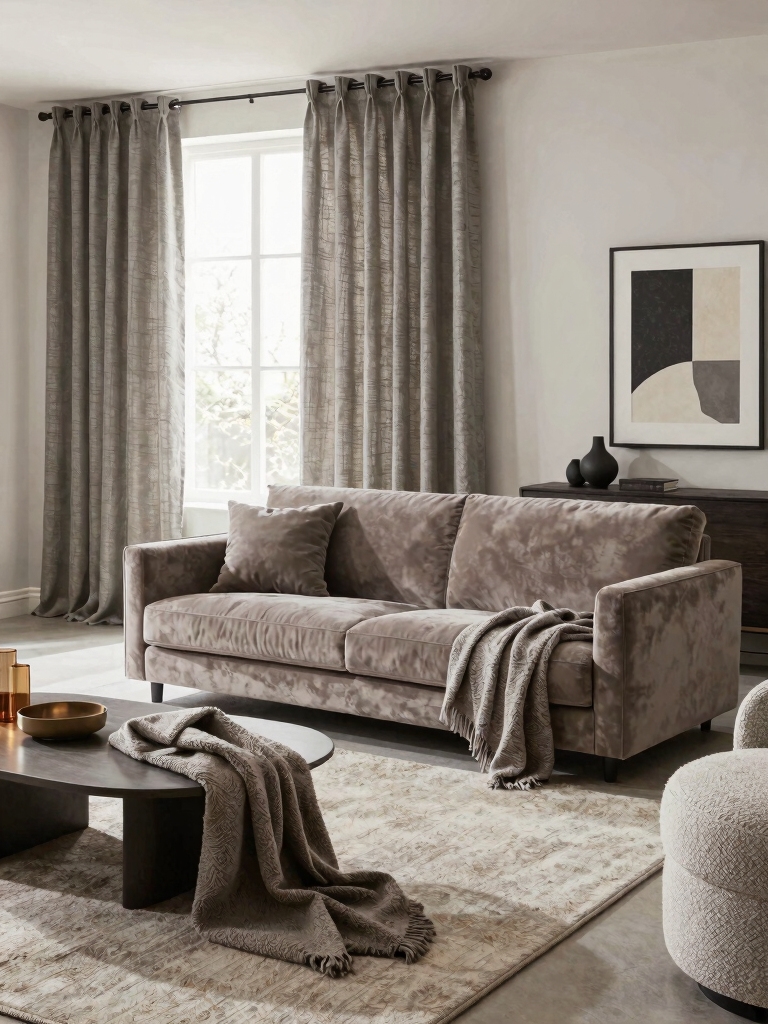 cozy gray room textures