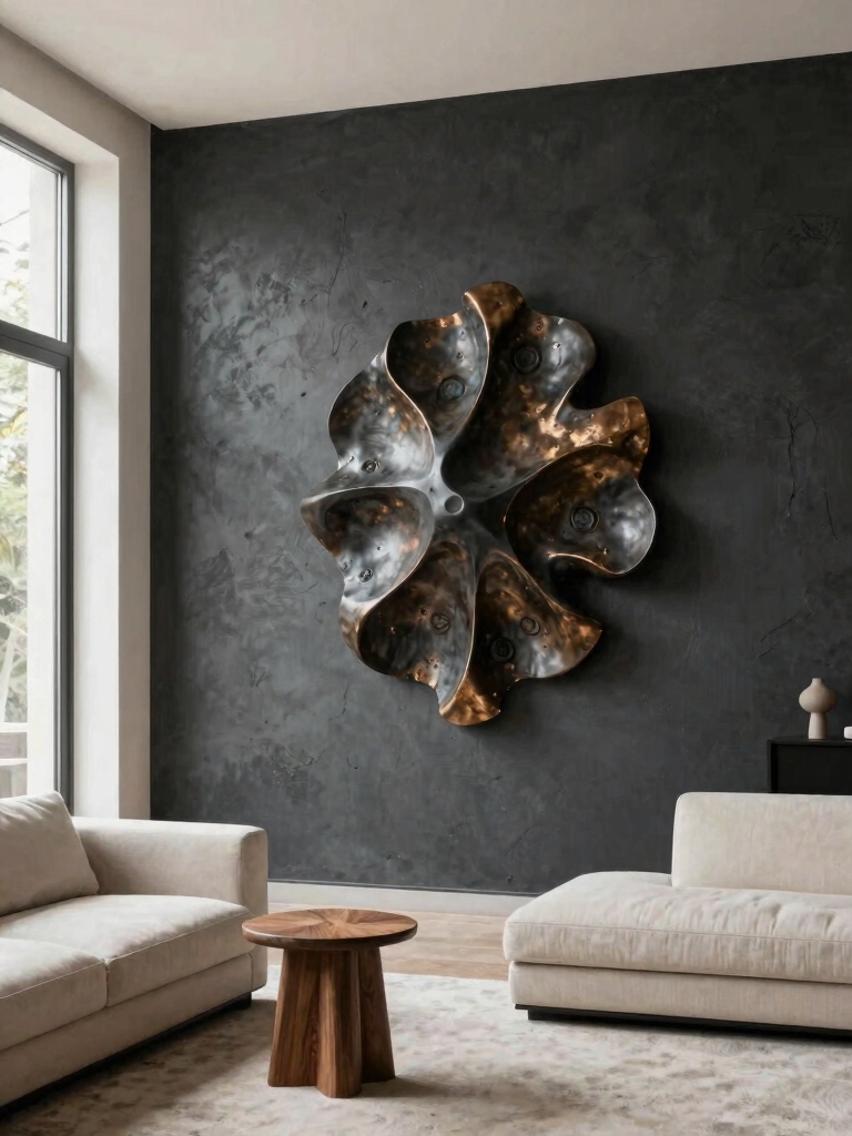 cozy green accent wall