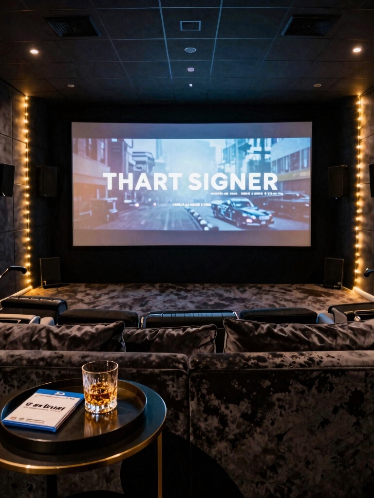 cozy home movie experience