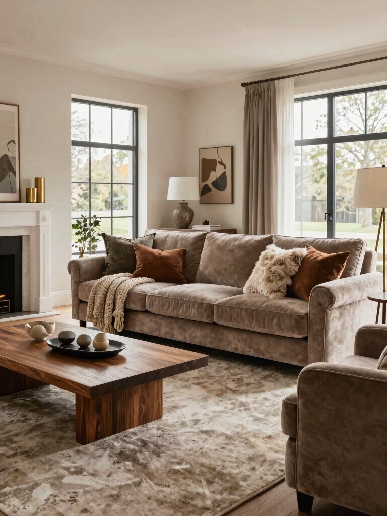 cozy inviting plush seating
