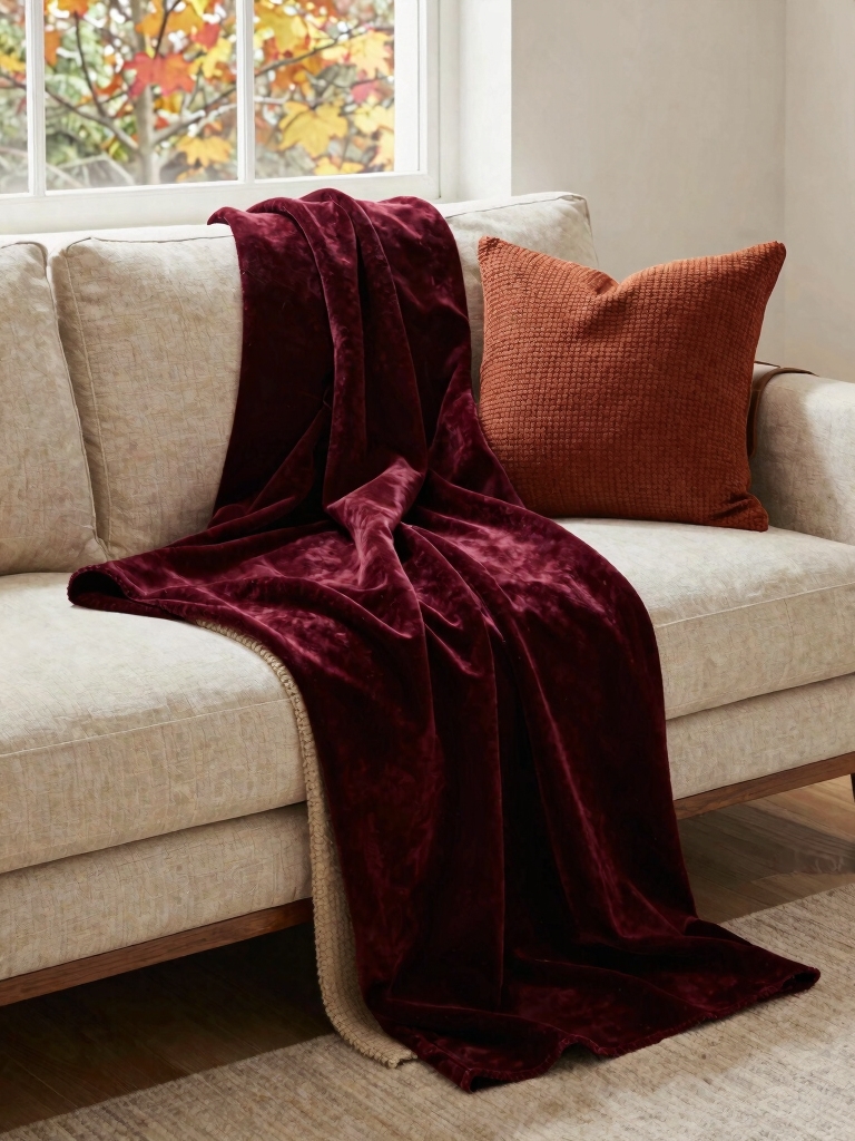 cozy layered fall textiles
