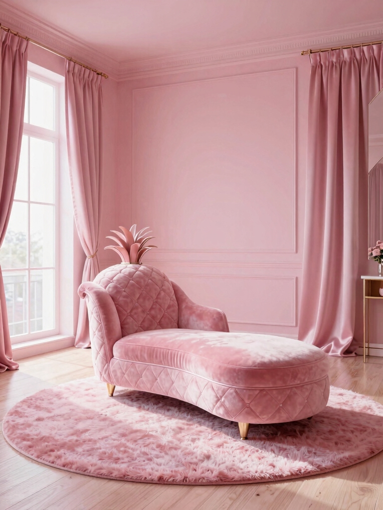 cozy pink room design