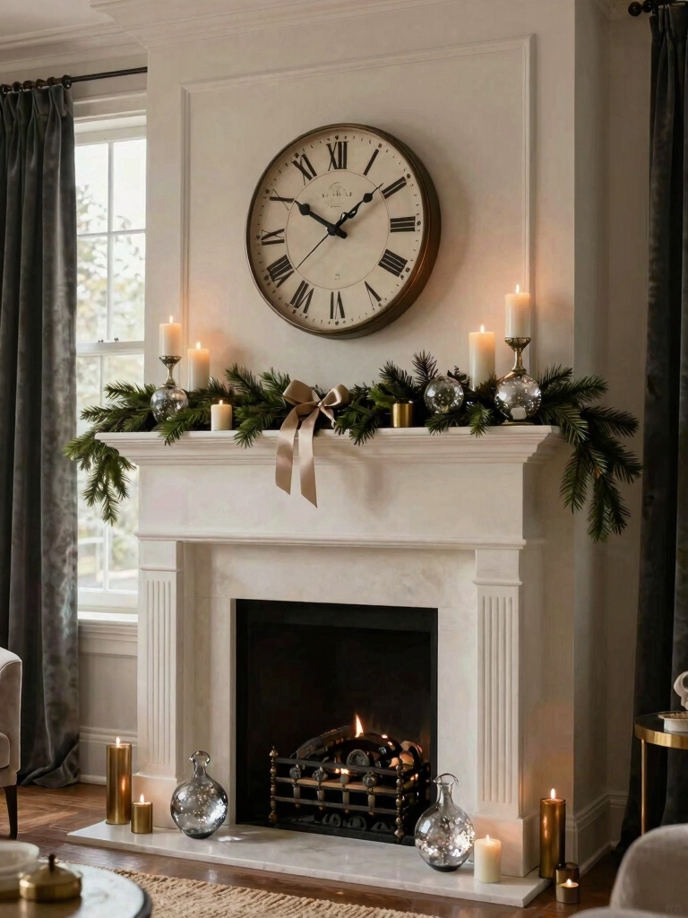 cozy storytelling mantel decor